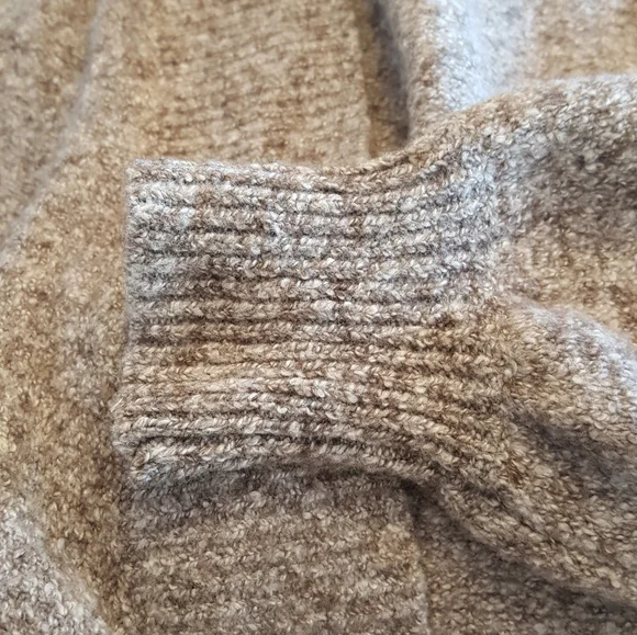 Silent + Noise Open Front overlap Sweater Grey Brown - Picture 5 of 6